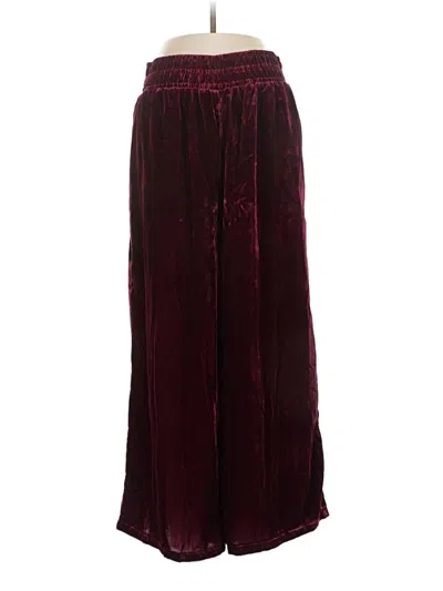 Pre-owned By Anthropologie Casual Pants In Burgundy