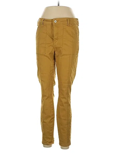 Pre-owned By Anthropologie Casual Pants In Gold