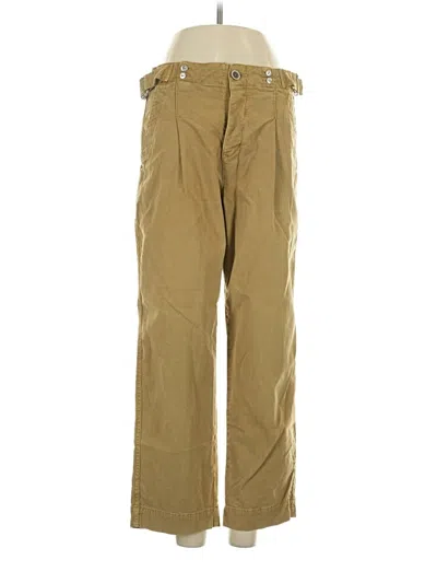 Pre-owned By Anthropologie Casual Pants In Gold