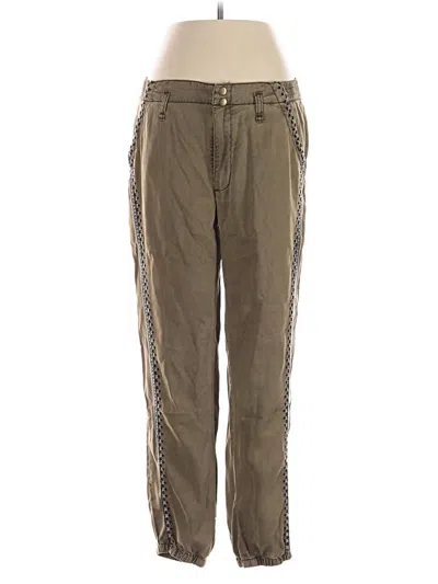 Pre-owned By Anthropologie Casual Pants In Green