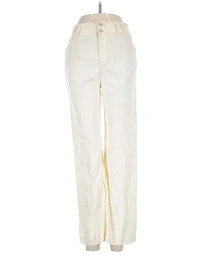 Pre-owned By Anthropologie Casual Pants In Ivory