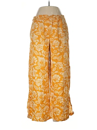 Pre-owned By Anthropologie Casual Pants In Yellow