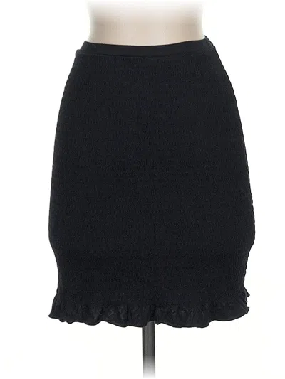 Pre-owned By Anthropologie Casual Skirt In Black