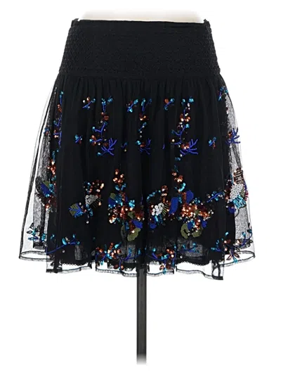 Pre-owned By Anthropologie Casual Skirt In Black