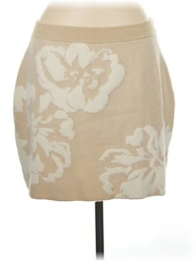 Pre-owned By Anthropologie Casual Skirt In Tan