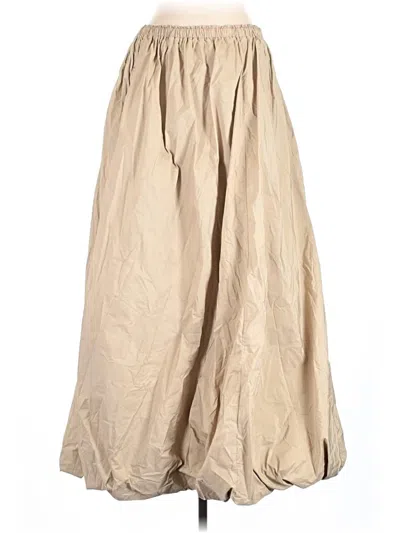 Pre-owned By Anthropologie Casual Skirt In Tan