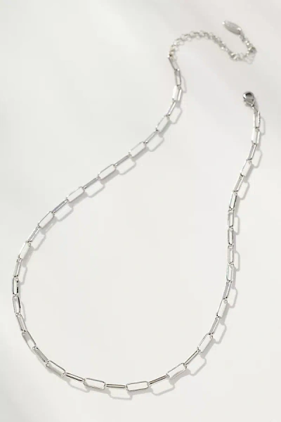 By Anthropologie Chain Link Necklace In Silver