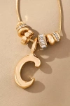 By Anthropologie Charm Bubble Letter Monogram Necklace In Multicolor