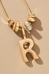By Anthropologie Charm Bubble Letter Monogram Necklace In Multicolor
