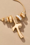 By Anthropologie Charm Bubble Letter Monogram Necklace In Multicolor