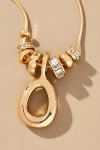 By Anthropologie Charm Bubble Letter Monogram Necklace In Multicolor