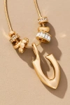 By Anthropologie Charm Bubble Letter Monogram Necklace In Multicolor