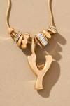 By Anthropologie Charm Bubble Letter Monogram Necklace In Multicolor