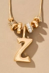 By Anthropologie Charm Bubble Letter Monogram Necklace In Multicolor