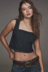 By Anthropologie Charm Chain Oval Buckle Belt