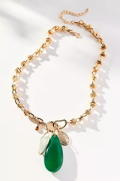 By Anthropologie Charm Cluster Pendant Necklace In Blue