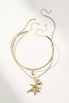 By Anthropologie Charm Collar Necklaces, Set Of 2 In Gold
