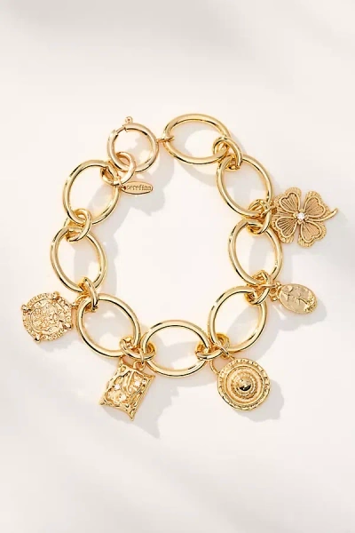 By Anthropologie Charm Wrap Bracelet In Gold