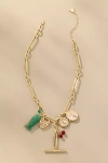 By Anthropologie Charmed Paperclip Chain Necklace In Gold
