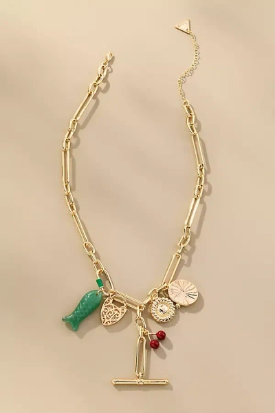 By Anthropologie Charmed Paperclip Chain Necklace In Gold