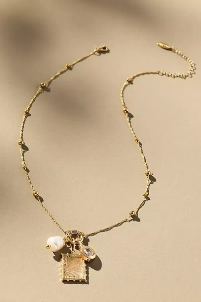 By Anthropologie Charmed Pendant Necklace In Gold