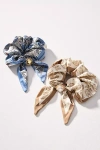 By Anthropologie Charmed Scarf Scrunchies, Set Of 2