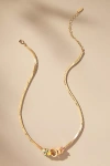 By Anthropologie Charmed Up Snake Chain Necklace In Gold