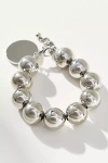 By Anthropologie Chunky Beaded Charm Bracelet In Metallic