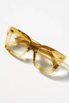 By Anthropologie Chunky Cara Translucent Reading Glasses In Green