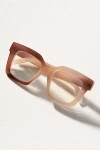 By Anthropologie Chunky Cara Translucent Reading Glasses In Multicolor