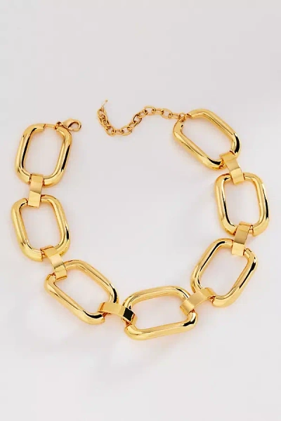 By Anthropologie Chunky Chain Link Necklace In Gold