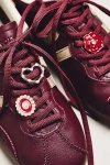 By Anthropologie Chunky Pearl Shoe Charms, Set Of 3 In Burgundy