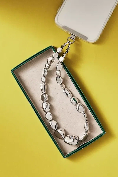 By Anthropologie Chunky Phone Chain In Metallic
