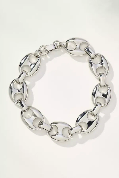 By Anthropologie Chunky Pop Tab Bracelet In Metallic