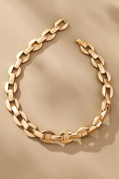 By Anthropologie Chunky Pop Tab Necklace In Gold