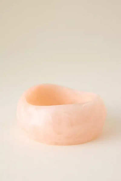 By Anthropologie Chunky Resin Bangle Bracelet In Pink