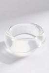 By Anthropologie Chunky Resin Bangle Bracelet In Transparent