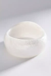 By Anthropologie Chunky Resin Bangle Bracelet In White