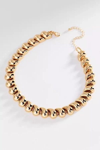 By Anthropologie Chunky Short Necklace In Gold