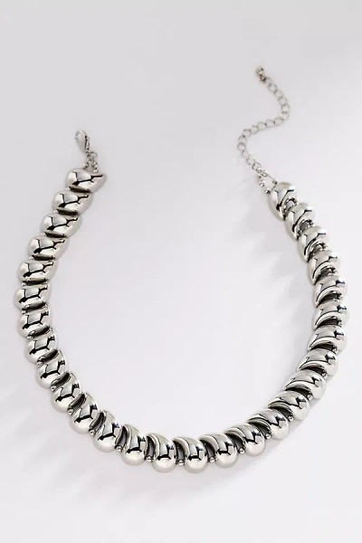 By Anthropologie Chunky Short Necklace In Metallic