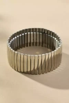 By Anthropologie Chunky Stretch Metal Bracelet In Gold