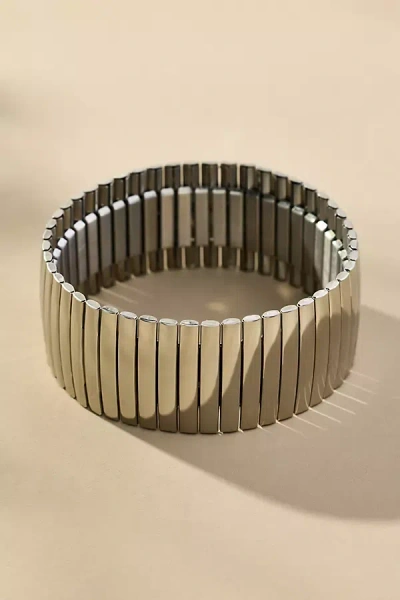 By Anthropologie Chunky Stretch Metal Bracelet In Gold