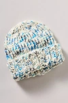 By Anthropologie Chunky Yarn Beanie In Blue
