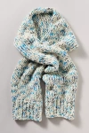 By Anthropologie Chunky Yarn Scarf In Blue