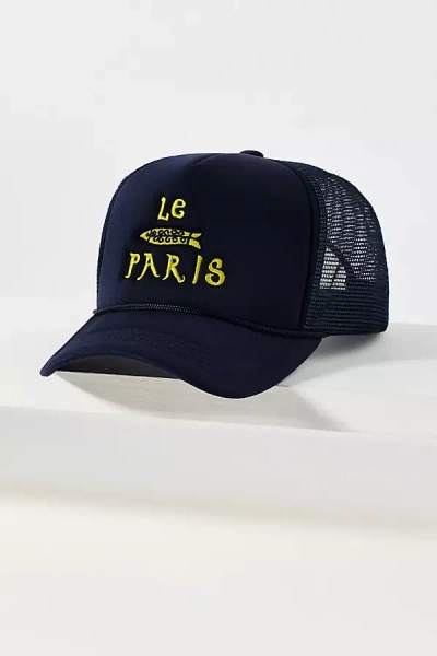 By Anthropologie Ciao Merci Trucker Hat In Blue