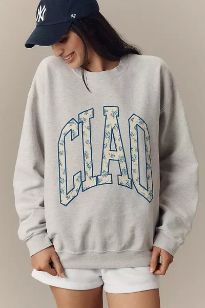 By Anthropologie Ciao Oversized Sweatshirt In Grey