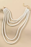 By Anthropologie Cinq Layered Pearl Necklace In White