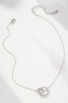 By Anthropologie Circle Charm Necklace In Silver