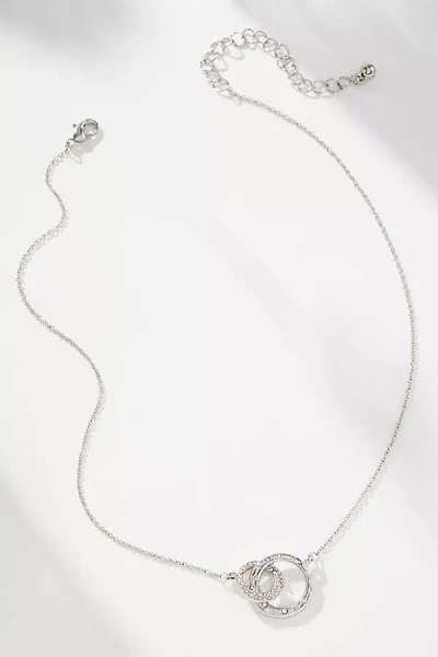 By Anthropologie Circle Charm Necklace In Silver