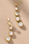 By Anthropologie Circle Faceted Crystal Dangle Earrings